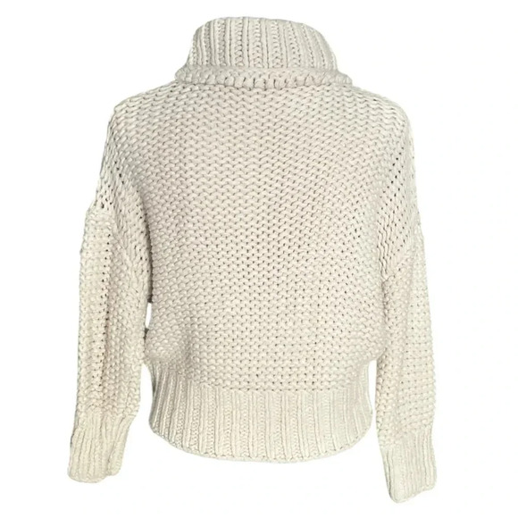 FREE PEOPLE | My Only Sunshine Cotton Blend Crew Neck Sweater in Neutral Size XS - Picture 11 of 14